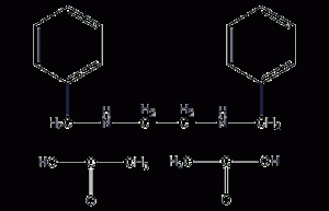N,N'-二苄基乙二胺二乙酯结构式