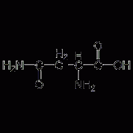L-(+)-无水天冬酰胺结构式