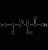 DL-巯基琥珀酸结构式